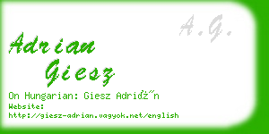 adrian giesz business card